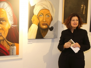 Daniela Magrin alla presentazione a Pirano