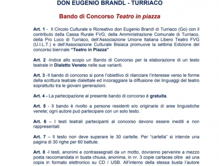 Banfo Concorso Teatro in piazza edizione 2024