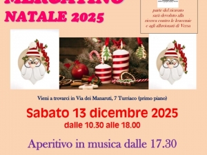 MERCATINO DI NATALE PRO A.I.L. e PRO ALLUVIONATI VERSA